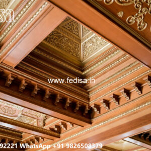 Wooden Classic Ceiling Design Ceiling Ka Phool No-7991