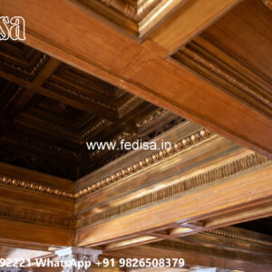 Wooden Classic Ceiling Design Pop False Ceiling Ke Design No-7995