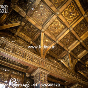 Wooden Classic Ceiling Design Simple House Ceiling Design No-8009