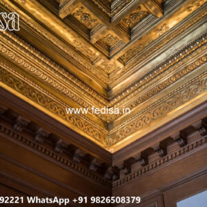 Wooden Classic Ceiling Design Plaster Ceiling Design For Bedroom No-8017