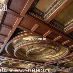 Wooden Classic Ceiling Design Waffle Ceiling Designs No-8025
