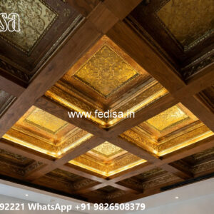 Wooden Classic Ceiling Design Room Chhat Design No-8061