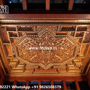 Wooden Classic Ceiling Design False Ceiling For Pooja Room No-8091