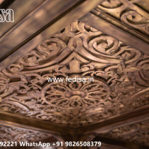 Wooden Classic Ceiling Design Ceiling Plus Minus Design No-8093