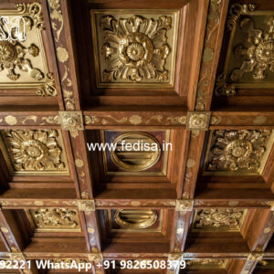 Wooden Classic Ceiling Design Decent False Ceiling Design No-8101