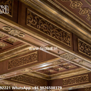 Wooden Classic Ceiling Design Wall Putty Ceiling Design No-8103