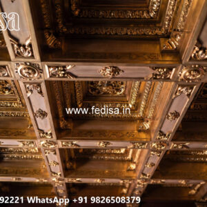 Wooden Classic Ceiling Design Dining Hall Ceiling Design 2026 No-8122