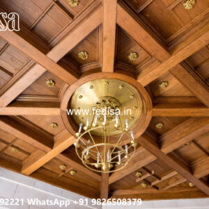 Wooden Classic Ceiling Design False Ceiling New Model No-8136