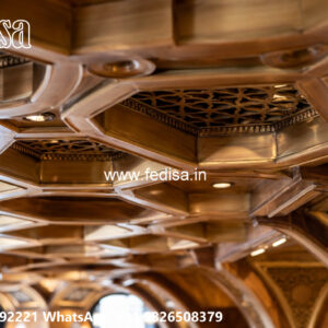 Wooden Classic Ceiling Design Gypsum Hall Design No-8137