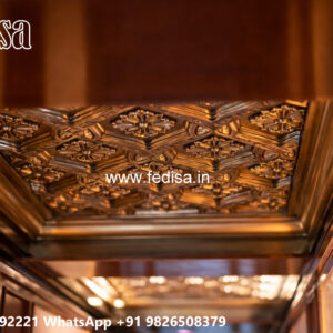 Wooden Classic Ceiling Design Fan False Ceiling Design No-8144