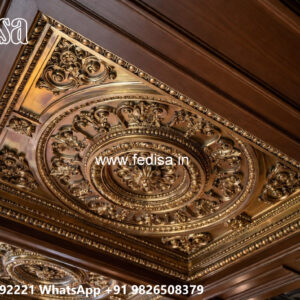 Wooden Classic Ceiling Design Latest Pop Design For Dining Room No-8153