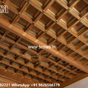 Wooden Classic Ceiling Design Simple False Ceiling Designs For Living Room In Flats No-8158