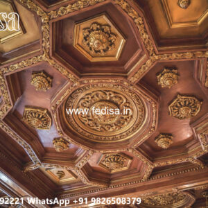 Wooden Classic Ceiling Design Pop Hall Design Simple No-8164