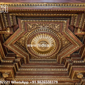 Wooden Classic Ceiling Design False Ceiling For Small Living Room No-8169