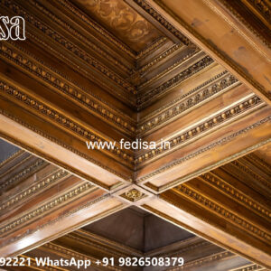 Wooden Classic Ceiling Design Hall Fall Ceiling Design 2026 No-8177