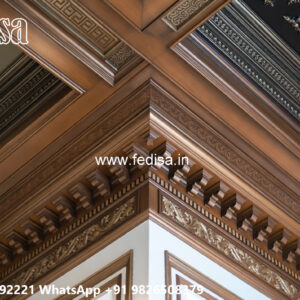 Wooden Classic Ceiling Design Pop Design Best No-8181