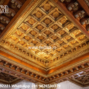 Wooden Classic Ceiling Design Pop Design Bedroom 2026 No-8182