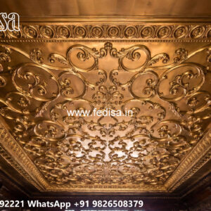 Wooden Classic Ceiling Design Building Pop Design No-8184
