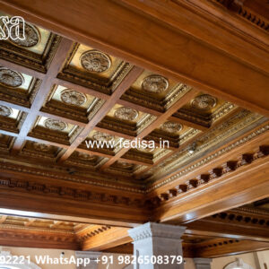 Wooden Classic Ceiling Design Pop Border Design Price No-8187