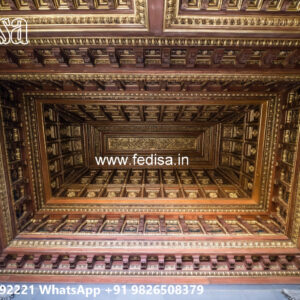 Wooden Classic Ceiling Design Hall Roof Ceiling Design No-8195