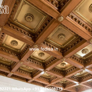 Wooden Classic Ceiling Design Ceiling Side Border Design No-8198