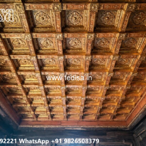 Wooden Classic Ceiling Design Pop Passage Design No-8205