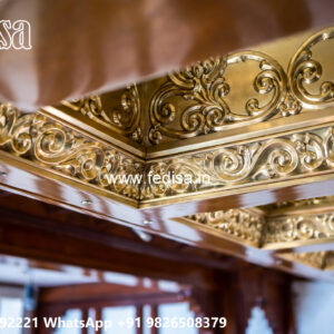 Wooden Classic Ceiling Design Fiber False Ceiling Design No-8221