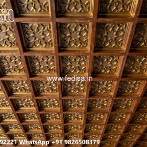 Wooden Classic Ceiling Design Home Ceiling Pop Design No-8228