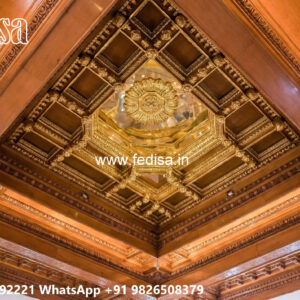 Wooden Classic Ceiling Design Roof Bedroom Design No-8231