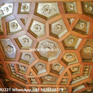 Wooden Classic Ceiling Design Grid False Ceiling Design No-8234