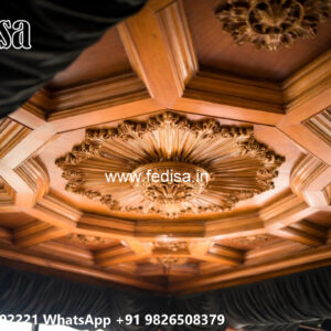 Wooden Classic Ceiling Design False Ceiling Design For Office Cabin No-8236