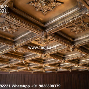 Wooden Classic Ceiling Design Simple Ceiling Design With Cement No-8238