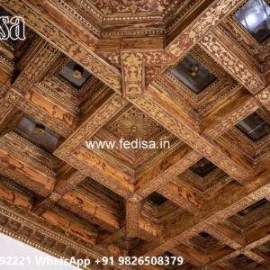 Wooden Classic Ceiling Design Best Pop Design For Living Room No-8239