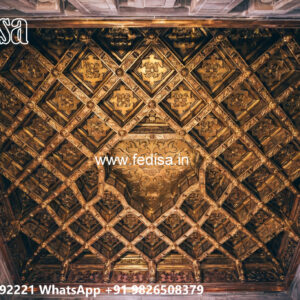 Wooden Classic Ceiling Design Royal False Ceiling Design For Bedroom No-8243