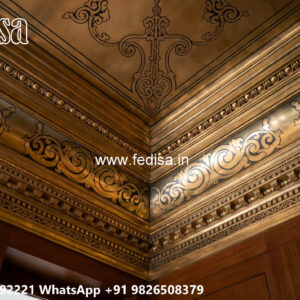 Wooden Classic Ceiling Design Flower Design Pop No-8244