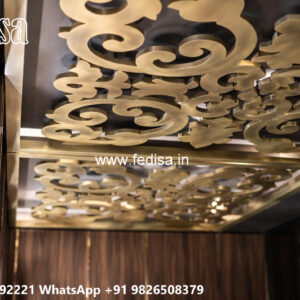 Wooden Classic Ceiling Design Pop Design For Showroom No-8255
