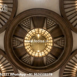 Wooden Classic Ceiling Design Pop Dining Hall Design No-8267