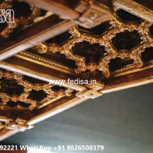Wooden Classic Ceiling Design Dining Table False Ceiling No-8269