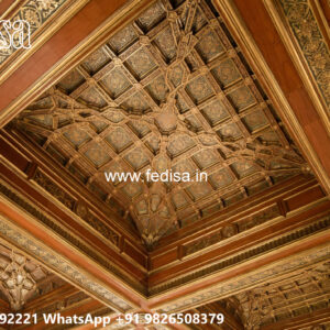 Wooden Classic Ceiling Design Bathroom False Ceiling Design 2026 No-8275