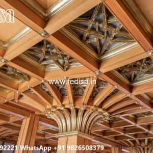 Wooden Classic Ceiling Design Best Pop Design For Bedroom 2026 No-8276