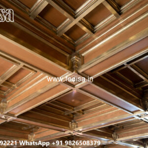 Wooden Classic Ceiling Design Living Room New Ceiling Design No-8288