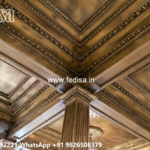 Wooden Classic Ceiling Design Pop Led Design No-8293
