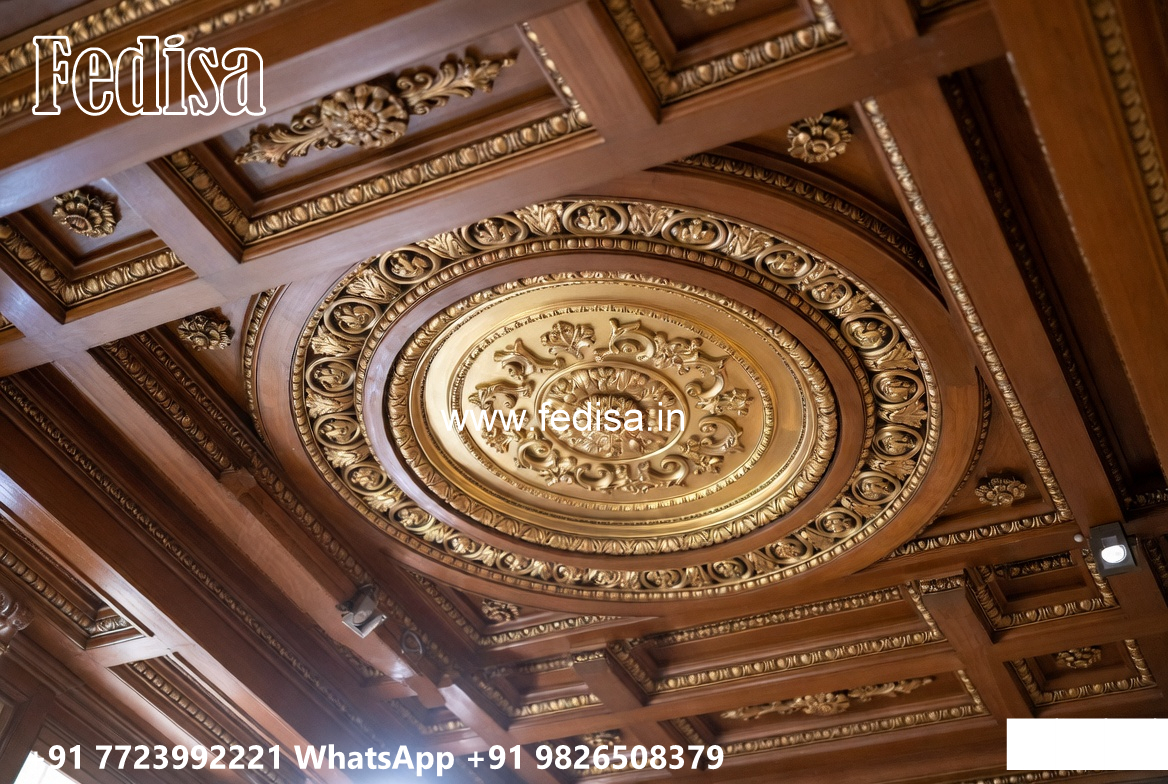 Wooden Classic Ceiling Design Fall Ceiling Design Price No-8294
