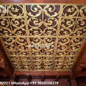 Wooden Classic Ceiling Design Jali Ceiling No-8295