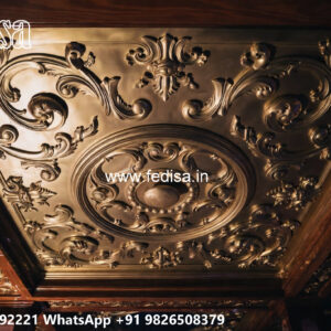 Wooden Classic Ceiling Design Gypsum Ceiling Bedroom Design No-8304