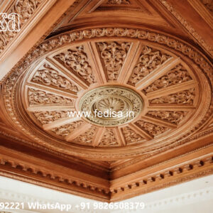 Wooden Classic Ceiling Design Center Ceiling Design No-8312
