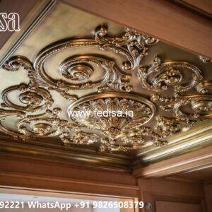 Wooden Classic Ceiling Design Forsling Dizain No-8315