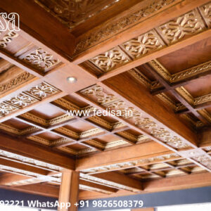 Wooden Classic Ceiling Design Pop Plus Minus Design Color No-8330