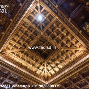 Wooden Classic Ceiling Design Hall Forsling Design No-8335