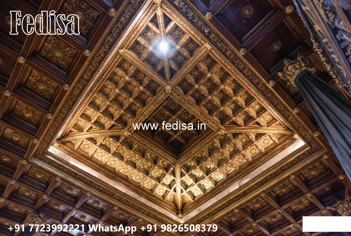 Wooden Classic Ceiling Design Hall Forsling Design No-8335